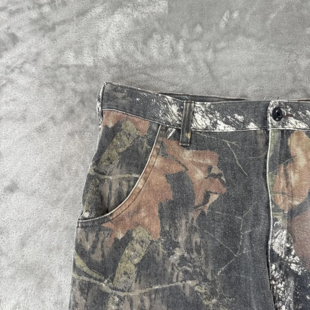 VTG Field Staff Cargo Shorts Men 34 Camo Canvas Hunting Outdoor Utility Workwear